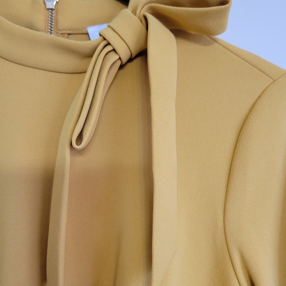 Calvin Klein Mustard Long Sleeve Dress - Picture 4 of 7